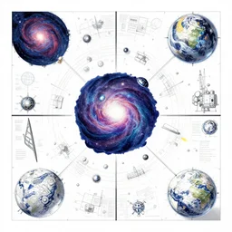 album cover art for universe layout by akihiko yoshida