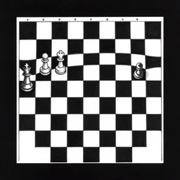 black paper, white tones, chess board illustration designed marc simonetti and mike mignola + intricate ink illustration + perfect symmetry