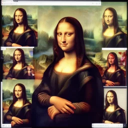 monalisa made with internet photos, collage, constructivist artwork, internet collage - n 6