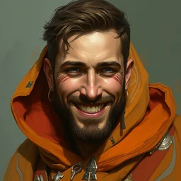 photo of artus scheiner with simple smile paint detailed digital artstation, portrait hd 4 k, y greg rutkowski and gaston bussiere and craig mullins and j. c. leyendecker, hd