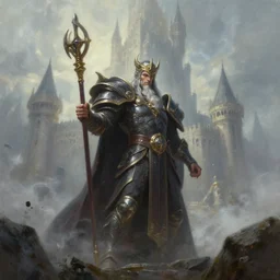 ultra realistic refined mistical painting trending on artstation of medivh at his castle by greg rutkowski