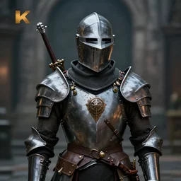 steam punk knight wearing wearing armor, shallow depth of field, moody lighting, 8 k,