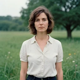 a portrait of a character in a scenic environment by Mary Ellen Mark