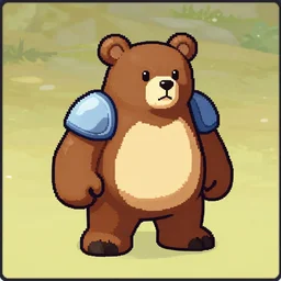 a screenshot of a bear enemy in final fantasy 9 for the playstation 1