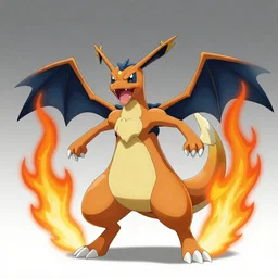 A fire/psychic type pokemon from Pokemon: Tumblr, creature design, stylized anime art style, official art