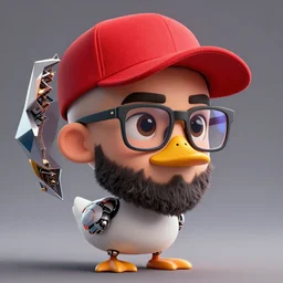 a beautiful fractal mandelbulb young cute shaved ducktail bearded middle eastern american man with wayfarer glasses and red baseball cap with brown eyes by alex gray, android jones, karol bak, ayami kojima, artgerm, concept art, sharp angles, robot, 3 d, octane render, 8 k, unreal engine