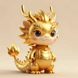 a majestic golden dragon, hd, 4k, trending on artstation, award winning, 8k, 4k, 4k, 4k, very very very detailed, high quality chibi art