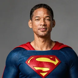 portrait of will smith as superman by mandy jurgens
