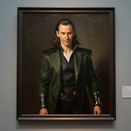 chris hemsworth as loki, museum painting by rembrandt