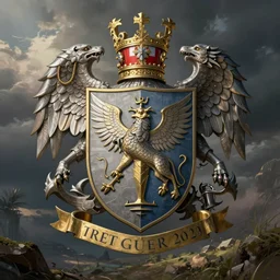 manticore coat of arms, art by artgerm and greg rutkowski and magali villeneuve