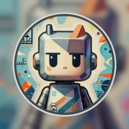 Kidrobot profile picture by Sachin Teng, asymmetrical, Organic Painting , Matte Painting,  geometric shapes, hard edges, graffiti, street art:2 by Sachin Teng:4