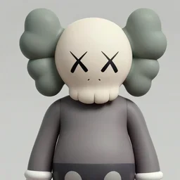 a new character style of pixar and digital paintings by kaws