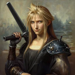 Painting of Sephiroth from Final Fantasy 7. Art by Leonardo da Vinci. Extremely detailed. Award winning. 4K.