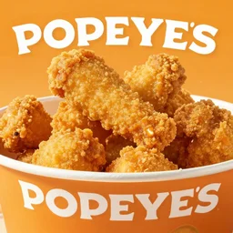 popeyes chicken commercial, tenders closeup