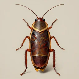front shot of a cockroach character, intricate, elegant, highly detailed, centered, digital painting, artstation, concept art, smooth, sharp focus, illustration, artgerm, Tomasz Alen Kopera, Peter Mohrbacher, donato giancola, Joseph Christian Leyendecker, WLOP, Boris Vallejo