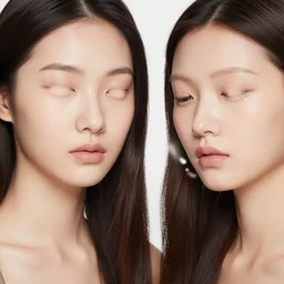 photography of female models with no lips