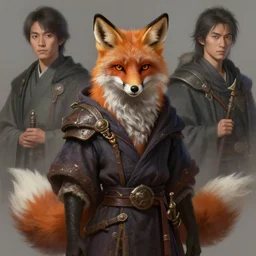 a detailed portrait of a fox wizard, by victo ngai and justin gerard, digital art, realistic painting, very detailed, fantasy, dnd, character design, trending on artstation