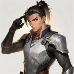 portrait hanzo in overwatch ， prepare for battle, highly detailed, digital painting, artstation, concept art, side backlight ， sharp focus, golden ratio, smooth, octane render, sharp focus, artstation,, by artgerm, mucha, alex flores,, jordan grimmer, beeple