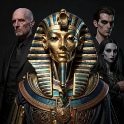 biomechanical pharaoh saint, intricate portrait artwork by josan gonzalez, h. r. giger, tom bagshaw, kilian eng, h. r. giger, zdizslaw beksinski, very coherent artwork, brutal, darkness, noir, gothic, vibrant, octane render, unreal engine, 8 k, high contrast