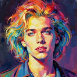 rainbow prince the artist. pop art.