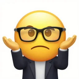 nerd shrugging emoji