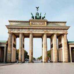 brandenburg gate berlin, made out of bottles