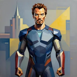 tony stark cubism artwork