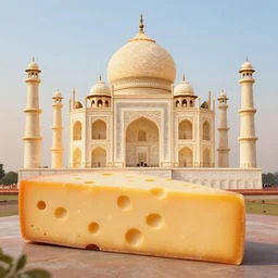 cheese a reconstruction of the cheese taj mahal made ot of cheese, cheese
