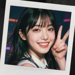 a perfect, dynamic, epic, cinematic 8K HD movie shot of semi-close-up japanese beautiful cute young J-Pop idol actress girl face, she express joy and posing. Motion, VFX, Inspirational arthouse, at Behance, with Instagram filters, Photoshop, Adobe Lightroom, Adobe After Effects, taken with polaroid kodak portra