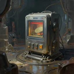 painting of the end of ai, an ai image generator being turned off, cinematic lighting, unreal engine, intricate and detailed environment