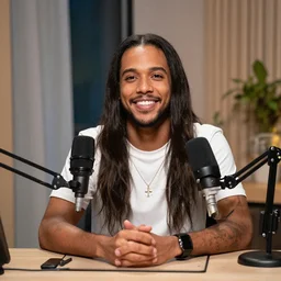 Brazilian Youtuber Gemaplys in a podcast