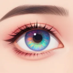 colorful eye, digital art