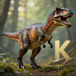 Anthropological Dinosaur, 8k bokeh effect