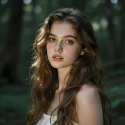 “beautify attractive forest nymph, magical, portrait, hyper realistic”