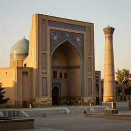 old samarkand city, cinematic shot, realistic, highly detailed,