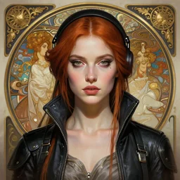 sophia lillis as cyberpunk girl, portrait, intricate, elegant, highly detailed, centered, digital painting, artstation, concept art, smooth, sharp focus, illustration, art by artgerm and donato giancola and alphonse mucha