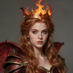 queen of dragons, crown of fire, youthful appeal, artgerm, portrait, realistic photo by Yaşar VURDEM , ArtStation, muted colors, artstation, character concept art. Epic composition, hyperrealism, award winning artwork,realistic hair, trending on artstation, high quality printing, fine art with subtle redshift rendering