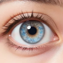 an eye with football as pupil
