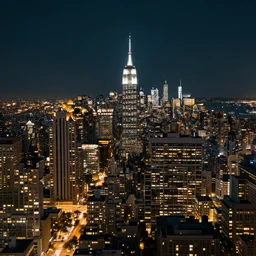 a cityscape at night