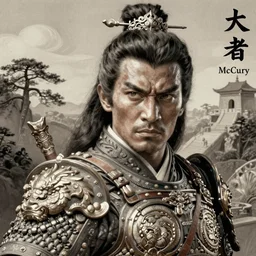 chinese warrior, portrait, fierce, intricate, elegant, volumetric lighting, scenery, digital painting, highly detailed, artstation, sharp focus, illustration, concept art, ruan jia, steve mccurry