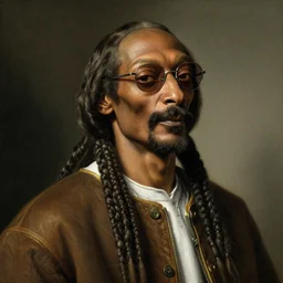 high quality celebrity portrait of snoop dog painted by the old dutch masters, rembrandt, hieronymous bosch, frans hals