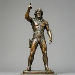 Napoleon dynamite, bronze statue, photo, detailed, 4k