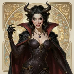 Amouranth as a super villain, [[[[grinning evily]]]], sexy, fantasy, intricate, elegant, highly detailed, digital painting, artstation, concept art, matte, sharp focus, illustration, art by Artgerm and Greg Rutkowski and Alphonse Mucha