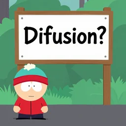 south park with a sign saying diffusion? aaaand it's gone!