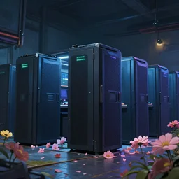 stable diffusion servers getting raided by the fbi, dramatic lighting, rendered in unreal engine 5, studio ghibli, pixar and disney animation, sharp, anime key art by greg rutkowski, bloom,