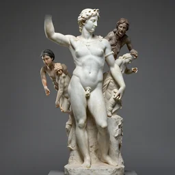 a fragment of a greek statue, by dustin nguyen, akihiko yoshida, greg tocchini, greg rutkowski, cliff chiang, 4 k resolution, trending on artstation