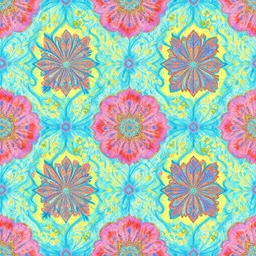 exquisite fresh psychedelic print with beautiful and high resolution elements developed into seamless patterns