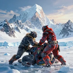 epic colourful masterpiece of steal revelations in Antarctica copulation of wise mountains, cinematic, establishing shot, extremely high detail, photorealistic, cinematic lighting, intricate line drawings, 8k resolution