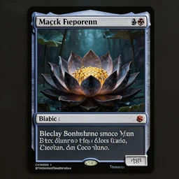 a beautiful and hyperdetailed trading card of a black lotus, in the style of magic the gathering!!!! 8 k, volumetric lighting, cinematic, find detail, cell shaded, intricate detail, octane render, art by greg rutkowski and albert bierstadt