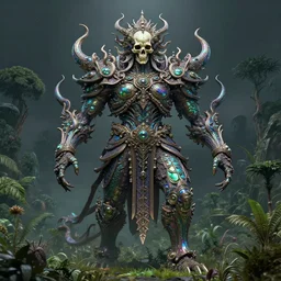 ancient giant iridescent dead god being in desolate and lush landscape, moody, :: by James Jean, Jeff Koons :: ornate, dynamic, particulate, rich colors, intricate, elegant, highly detailed, centered, artstation, smooth, sharp focus, octane render, 3d